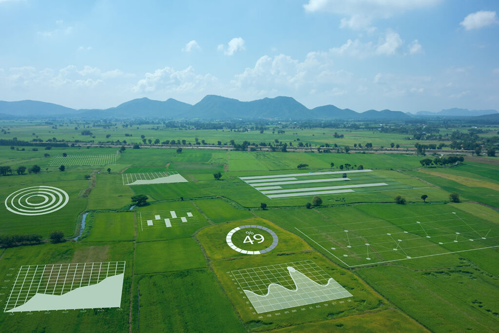 data overlay on rural land